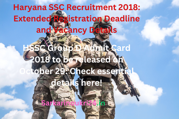 Haryana SSC Recruitment 2018: Extended Registration Deadline and Vacancy Details
