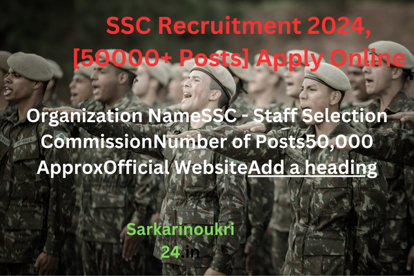 SSC Recruitment 2024: 17,727 Vacancies for Assistant Audit Officer & Other Posts